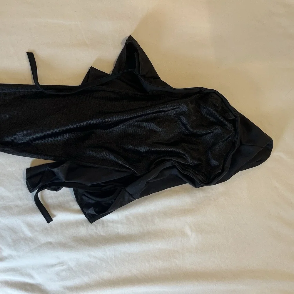 Black Hidden Face Hooded Costume Mask California‎ Costume - Picture 2 of 4